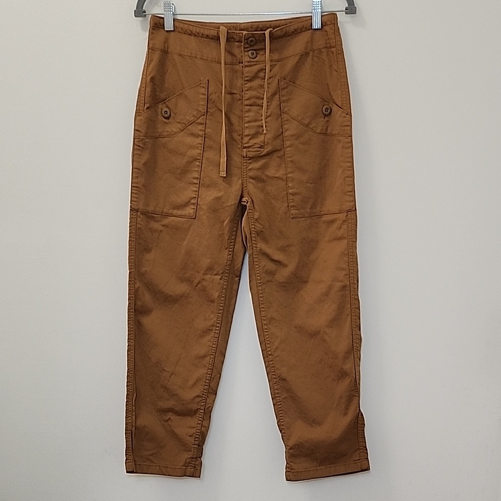 Currently Elliott 98% Cotton Brown Cargo Women's Pants Size 26 - Picture 4 of 16